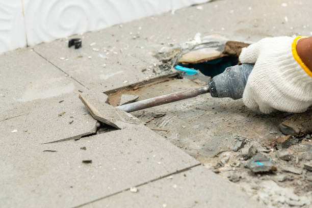 Removing Tile from a Concrete Floor